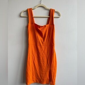 Reformation Orange Mini Dress